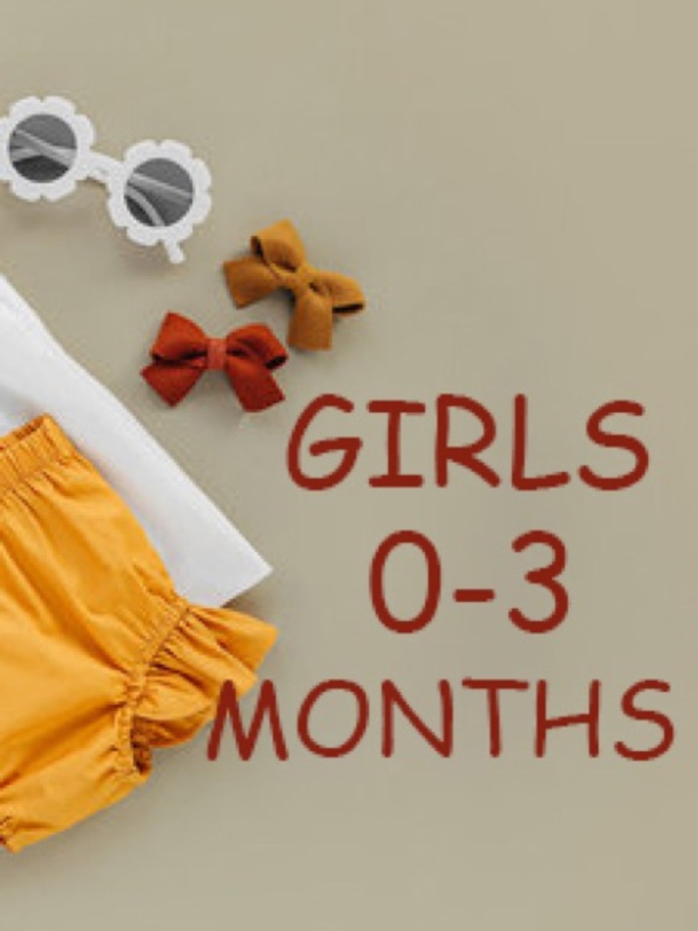 Girls 0 to 3 months